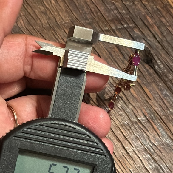 14k Gold Natural Ruby Bracelet FIRM - Picture 11 of 11